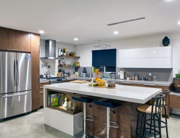 Kitchen island brown